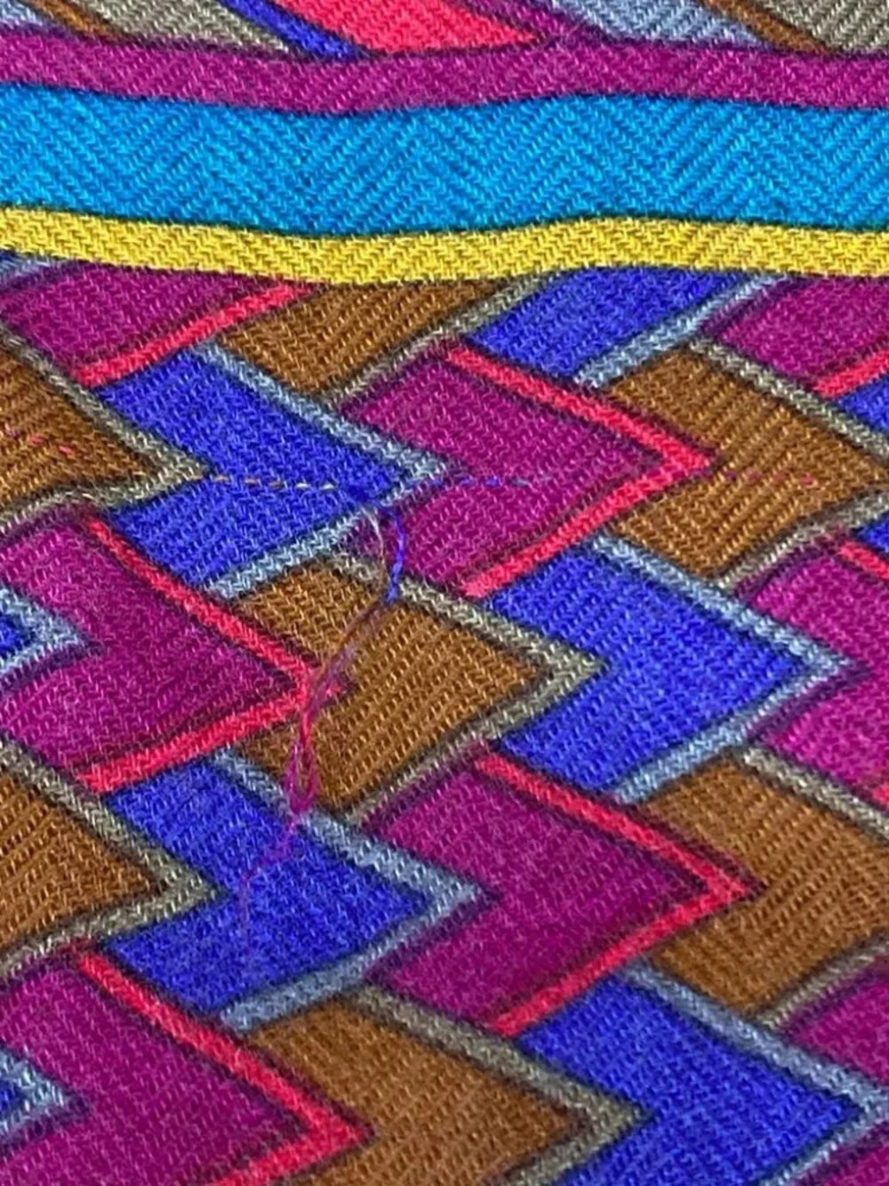 HERMES Pink Khaki Multi Cashmere Silk Scarf